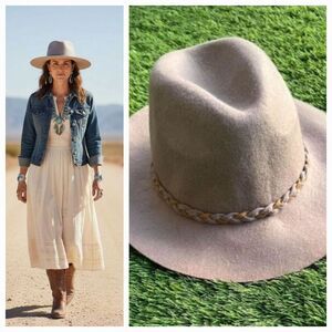 NEW APT. 9 100% Wool Banded Fedora Soft Felt Hat in Grey Style WАP61НTO8